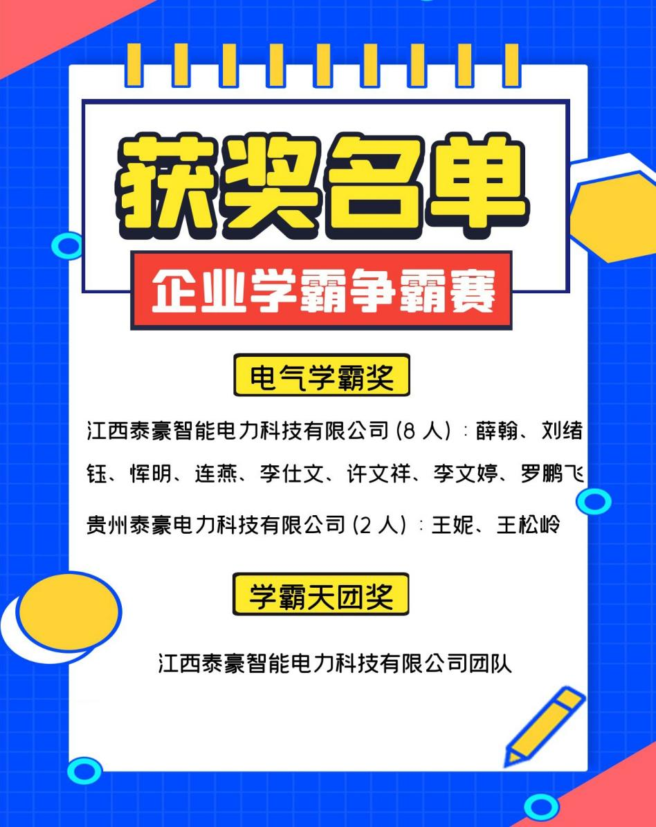 以赛促学，以学促行——泰豪智能电气集团“企业学霸争霸赛”知识竞赛活动圆满落幕！(图5)